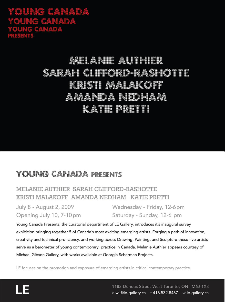 Young Canada Presents. July 8-August 2, 2009.